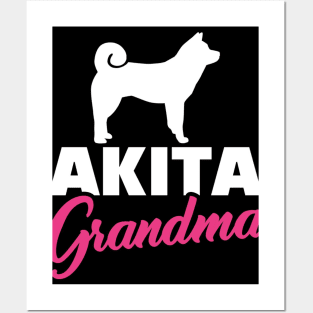 Akita Grandma Posters and Art
